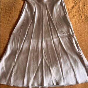 Washable silk maxi skirt